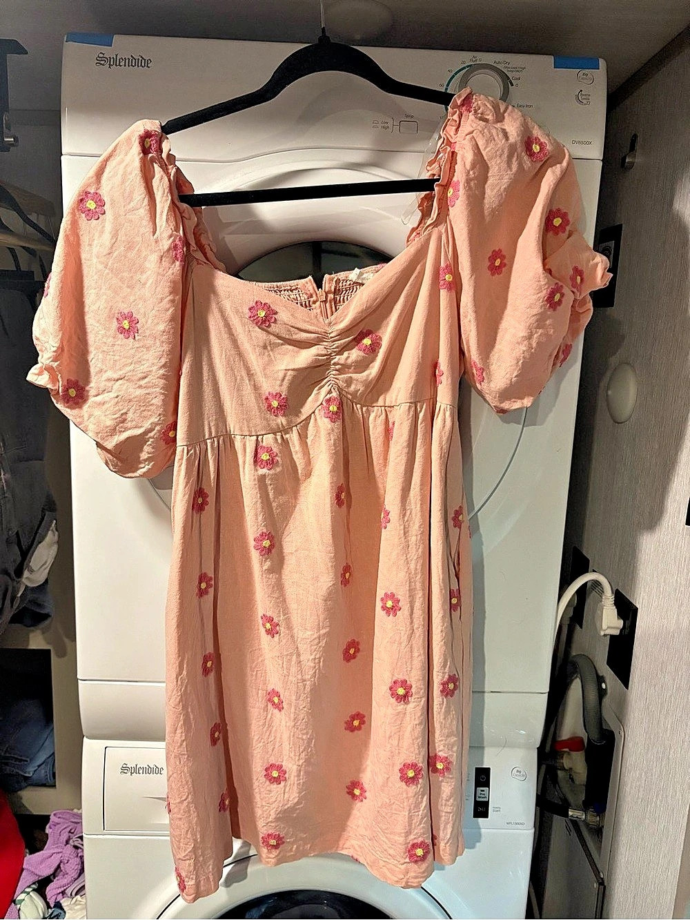 Pink Floral Mini Dress